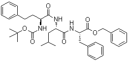  ((S)-2-((叔丁氧基羰基)氨基)-4-苯基丁酰基)-L-亮氨酰-L-苯基丙氨酸芐酯結(jié)構(gòu)式_868540-15-2結(jié)構(gòu)式
