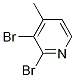 2,3-二溴-4-甲基吡啶結(jié)構(gòu)式_871483-22-6結(jié)構(gòu)式
