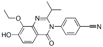 4-[8-乙氧基-7-羥基-2-(1-甲基乙基)-4-氧代-3(4h)-喹唑啉]-苯甲腈結(jié)構(gòu)式_871814-30-1結(jié)構(gòu)式