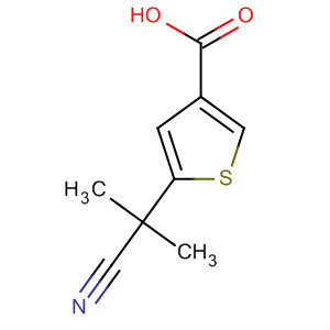 5-(1-氰基-1-甲基乙基)噻吩-3-羧酸結(jié)構(gòu)式_872091-99-1結(jié)構(gòu)式