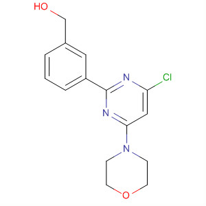 4-氯-2-(3-羥基甲基苯基)-6-嗎啉嘧啶結(jié)構(gòu)式_873566-62-2結(jié)構(gòu)式