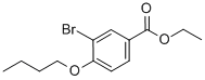 3-溴-4-丁氧基苯甲酸乙酯結(jié)構(gòu)式_875846-74-5結(jié)構(gòu)式