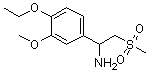 1-(3-乙氧基-4-甲氧基苯基)-2-(甲基磺?；?乙胺結(jié)構式_885268-06-4結(jié)構式