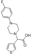 [4-(4-氟苯基)哌嗪-1-基]噻吩-3-乙酸結構式_885276-75-5結構式