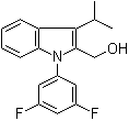 1-(3,5-二氟苯基)-2-羥基甲基-3-異丙基吲哚結(jié)構(gòu)式_886362-94-3結(jié)構(gòu)式