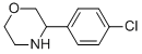 3-(4-氯苯基)嗎啉結(jié)構(gòu)式_909186-38-5結(jié)構(gòu)式