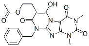 7-[2-(乙?；趸?乙基]-6-羥基-1,3-二甲基-9-(苯基甲基)-嘧啶并[2,1-f]嘌呤-2,4,8(1H,3H,9H)-三酮結構式_91285-17-5結構式