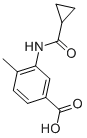 3-[(環(huán)丙基羰基)氨基]-4-甲基苯甲酸結(jié)構(gòu)式_915923-66-9結(jié)構(gòu)式