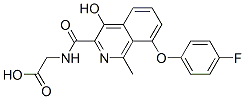 n-[[8-(4-氟苯氧基)-4-羥基-1-甲基-3-異喹啉]羰基]-甘氨酸結構式_916171-79-4結構式