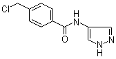 4-氯甲基-n-(1H-吡唑-4-基)-苯甲酰胺結(jié)構(gòu)式_916791-22-5結(jié)構(gòu)式