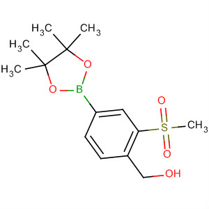 [2-甲烷磺?；?4-(4,4,5,5-四甲基-[1,3,2]二噁硼烷-2-基)-苯基]-甲醇結(jié)構(gòu)式_918328-16-2結(jié)構(gòu)式