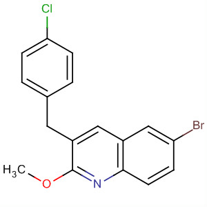 3-(4-氯芐基)-6-溴-2-甲氧基喹啉結(jié)構(gòu)式_918519-49-0結(jié)構(gòu)式