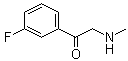 1-(3-氟苯基)-2-(甲基氨基)乙酮結(jié)構(gòu)式_920804-03-1結(jié)構(gòu)式