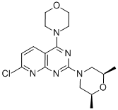 rel-7-氯-2-[(2r,6s)-2,6-二甲基-4-嗎啉]-4-(4-嗎啉)-吡啶并[2,3-d]嘧啶結(jié)構(gòu)式_938443-23-3結(jié)構(gòu)式