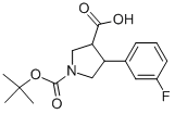 4-(3-氟-苯基)-吡咯烷-1,3-二羧酸 1-叔丁酯結(jié)構(gòu)式_939757-99-0結(jié)構(gòu)式