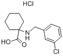 1-(3-氯-芐基氨基)-環(huán)己烷羧酸鹽酸鹽結(jié)構(gòu)式_939760-91-5結(jié)構(gòu)式