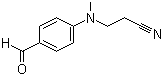 4-(N-甲基-N-氰乙基)氨基苯甲醛結(jié)構(gòu)式_94-21-3結(jié)構(gòu)式