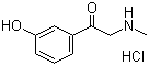 1-(3-Hydroxyphenyl)-2-(methylamino)ethanone hydrochlorideStructure,94240-17-2Structure 1-(3-Hydroxyphenyl)-2-(methylamino)ethanone hydrochloride Structure,94240-17-2Structure