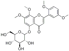 2-(2,5-二甲氧基苯基)-5-(BETA-D-吡喃葡萄糖基氧基)-7,8-二甲氧基-4H-1-苯并吡喃-4-酮結構式_942626-75-7結構式
