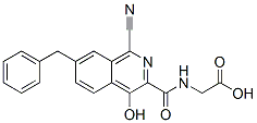 n-[[1-氰基-4-羥基-7-(苯基甲基)-3-異喹啉]羰基]-甘氨酸結構式_945739-84-4結構式