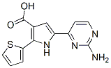 1H-pyrrole-3-carboxylic acid, 5-(2-amino-4-pyrimidinyl)-2-(2-thienyl)- Structure,951784-25-1Structure