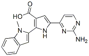 1H-pyrrole-3-carboxylic acid, 5-(2-amino-4-pyrimidinyl)-2-(1-methyl-1h-indol-2-yl)- Structure,951784-35-3Structure