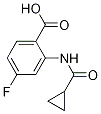 2-[(環(huán)丙基羰基)氨基]-4-氟苯甲酸結(jié)構(gòu)式_953753-01-0結(jié)構(gòu)式