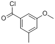 Benzoyl chloride, 3-methoxy-5-methyl-(9ci) Structure,96227-40-6Structure