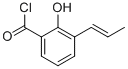Benzoyl chloride, 2-hydroxy-3-(1-propenyl)-, (e)-(9ci) Structure,97070-50-3Structure