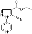 5-氰基-1-(4-吡啶)-1H-吡唑-4-羧酸乙酯結(jié)構(gòu)式_98476-15-4結(jié)構(gòu)式