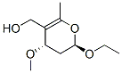 2H-pyran-5-methanol,2-ethoxy-3,4-dihydro-4-methoxy-6-methyl-,trans-(9ci)Structure,99789-29-4Structure 2H-pyran-5-methanol,2-ethoxy-3,4-dihydro-4-methoxy-6-methyl-,trans-(9ci) Structure,99789-29-4Structure