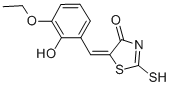 (5E)-5-(3-乙氧基-2-羥基亞芐基)-2-疏基-1,3-噻唑-4(5H)-酮結構式_99988-45-1結構式