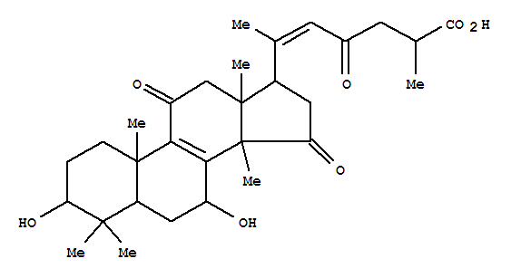 靈芝烯酸B結構式_100665-41-6結構式