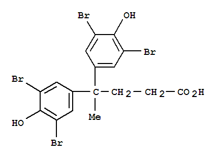3,5-二溴-g-(3,5-二溴-4-羥基苯基)-4-羥基-g-甲基-苯丁酸結(jié)構(gòu)式_16733-29-2結(jié)構(gòu)式