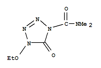 1H-tetrazole-1-carboxamide,4-ethoxy-4,5-dihydro-n,n-dimethyl-5-oxo-(9ci) Structure,201291-20-5Structure