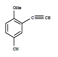 Benzonitrile, 3-ethynyl-4-methoxy-(9ci) Structure,204919-70-0Structure