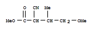 Butanoic acid, 2-cyano-4-methoxy-3-methyl-, methyl ester (9ci) Structure,206271-46-7Structure