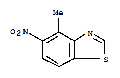 Benzothiazole, 4-methyl-5-nitro-(9ci) Structure,208458-46-2Structure