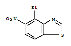 Benzothiazole, 4-ethyl-5-nitro-(9ci) Structure,208458-50-8Structure
