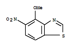 Benzothiazole, 4-methoxy-5-nitro-(9ci) Structure,208458-61-1Structure