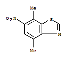 Benzothiazole, 4,7-dimethyl-6-nitro-(9ci) Structure,208458-66-6Structure