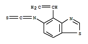 Benzothiazole, 4-ethenyl-5-isothiocyanato-(9ci) Structure,208458-73-5Structure