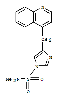 1H-imidazole-1-sulfonamide, n,n-dimethyl-4-(4-quinolinylmethyl)- Structure,214700-55-7Structure