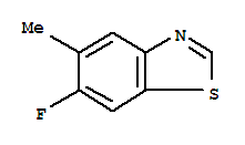 Benzothiazole, 6-fluoro-5-methyl-(9ci) Structure,214855-13-7Structure
