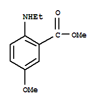 Benzoic acid, 2-(ethylamino)-5-methoxy-, methyl ester (9ci) Structure,219527-52-3Structure