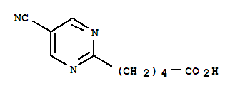 2-Pyrimidinepentanoic acid, 5-cyano-(9ci) Structure,220574-85-6Structure