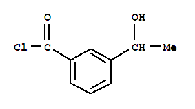 Benzoyl chloride, 3-(1-hydroxyethyl)-(9ci) Structure,220769-84-6Structure