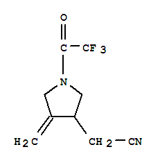 (9ci)-4-亞甲基-1-(三氟乙?；?-3-吡咯烷乙腈結(jié)構(gòu)式_220951-48-4結(jié)構(gòu)式
