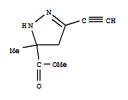 1H-pyrazole-5-carboxylicacid,3-ethynyl-4,5-dihydro-5-methyl-,methylester(9ci) Structure,221100-78-3Structure