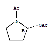 2-Pyrrolidinol, 1-acetyl-, acetate (ester), (2r)-(9ci) Structure,221911-62-2Structure